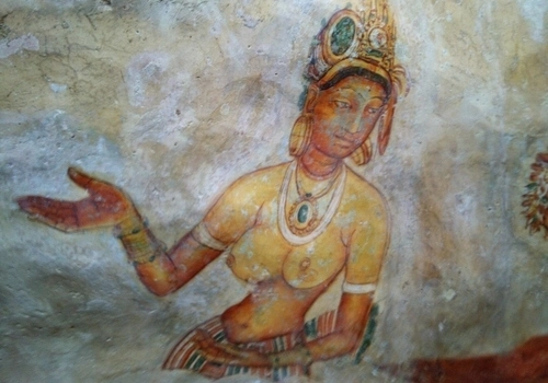 Fresco Painting Sigiriya Rock