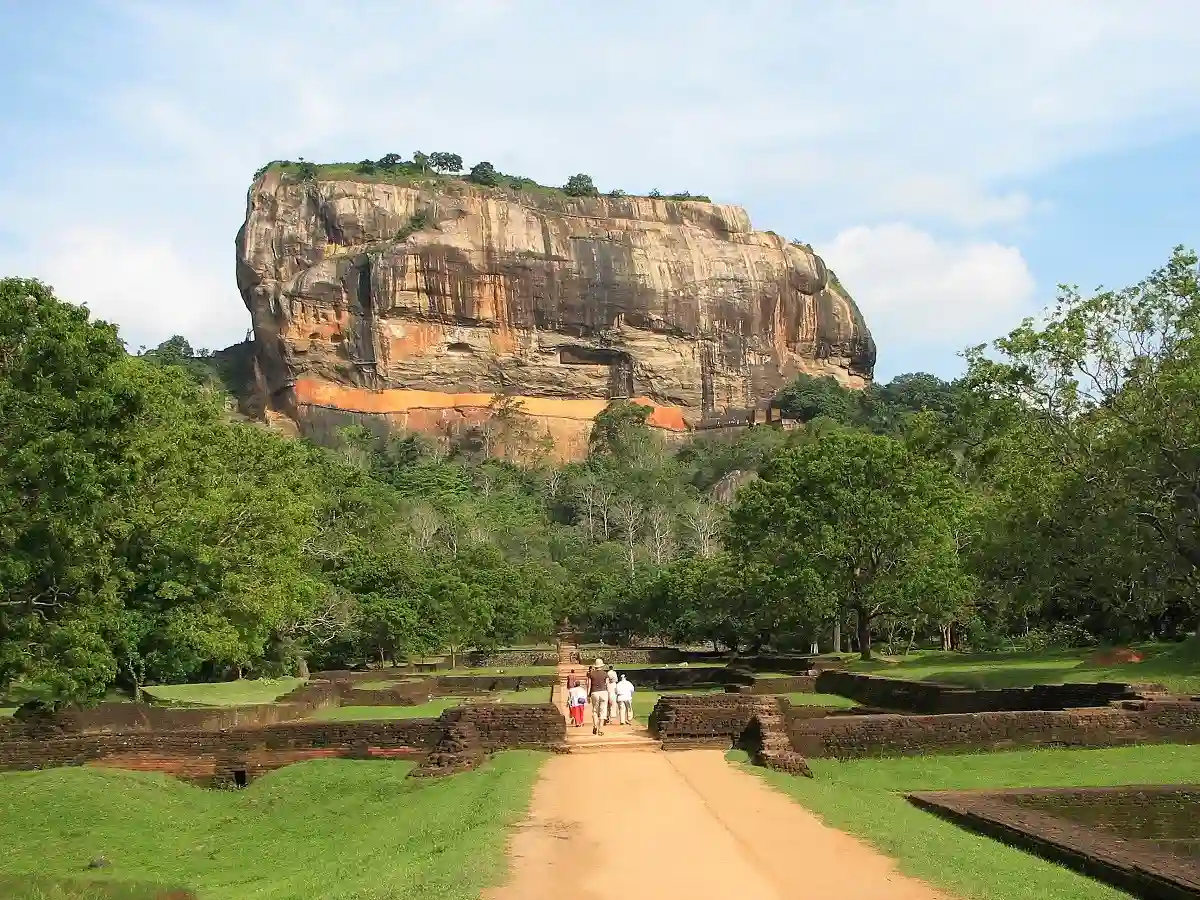 Walking path to the Sigiriya Rock Sigiriya Rock