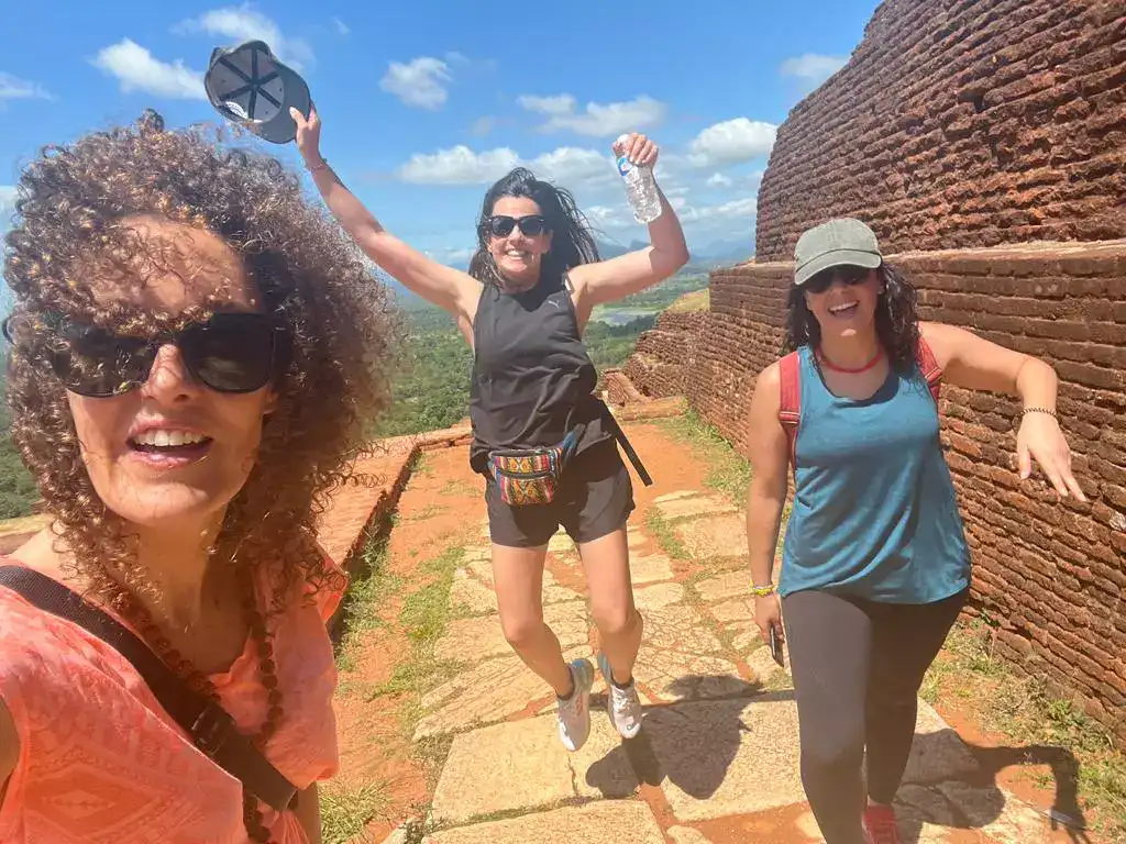 At the top of the Sigiriya Rock. Palm Lanka Tours